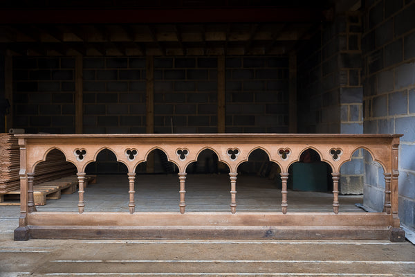 Gothic Oak Altar Railing