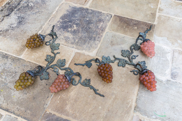 Vintage Vine and Grape Wall Lights