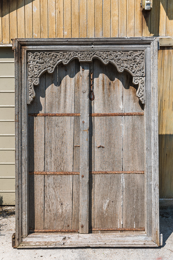 Pair of Indian Hardwood Doors