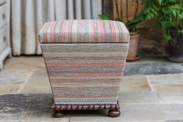 Victorian Square Section Box Ottoman