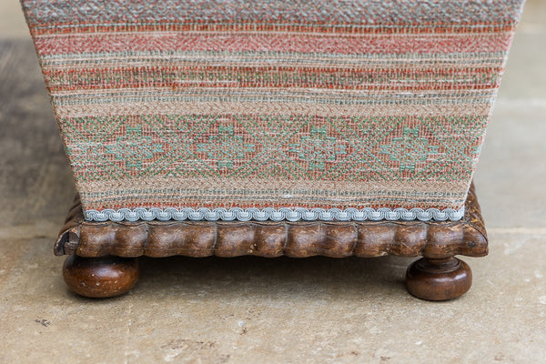 Victorian Square Section Box Ottoman