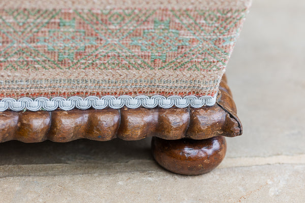 Victorian Square Section Box Ottoman