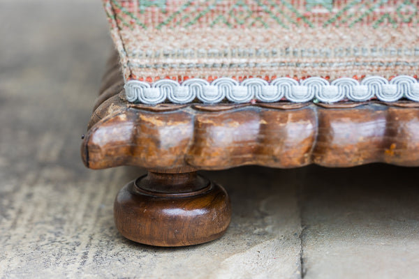 Victorian Square Section Box Ottoman