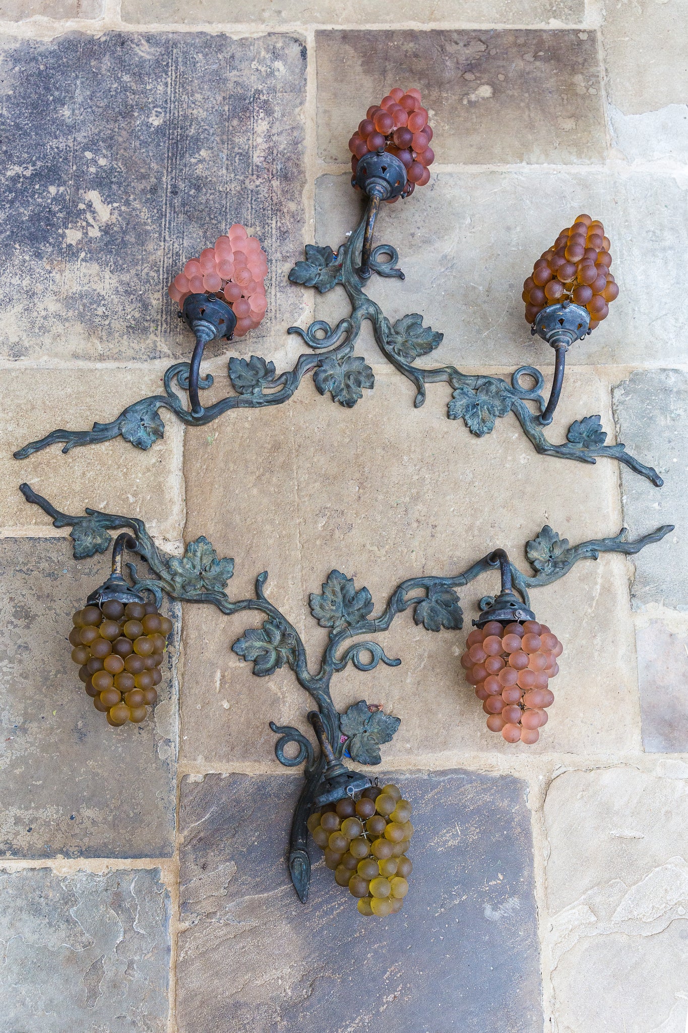 Vintage Vine and Grape Wall Lights