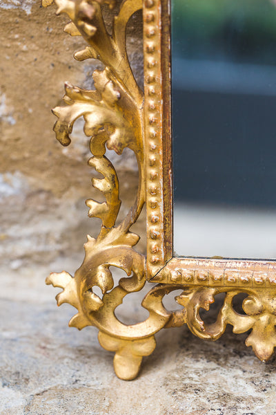 19th Century Gilt Wood Florentine Wall Mirror