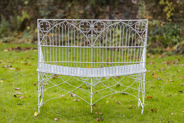 Gothic Revival Wirework Garden Seat