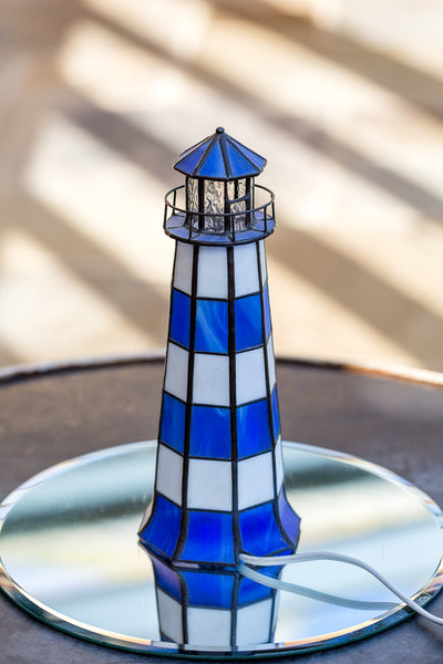 Tiffany Style Lighthouse Lamp