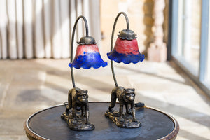 A Pair of Bronzed Table Lamps