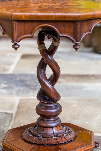 Victorian Oak Octagonal Table