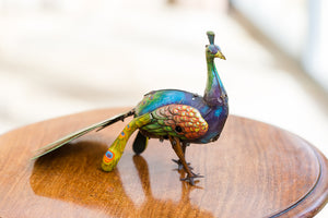 German Clockwork Tin Toy Peacock