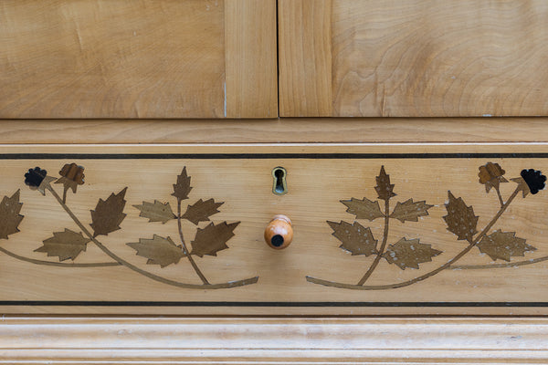 A Pearwood Marquetry Cabinet
