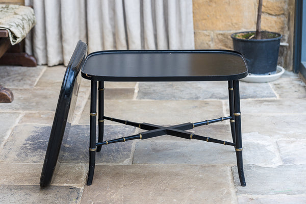 Regency Design Black Lacquer Table