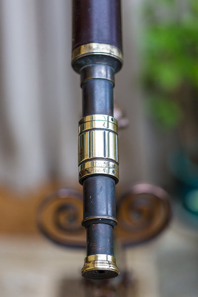 Victorian Leather and Brass Telescope