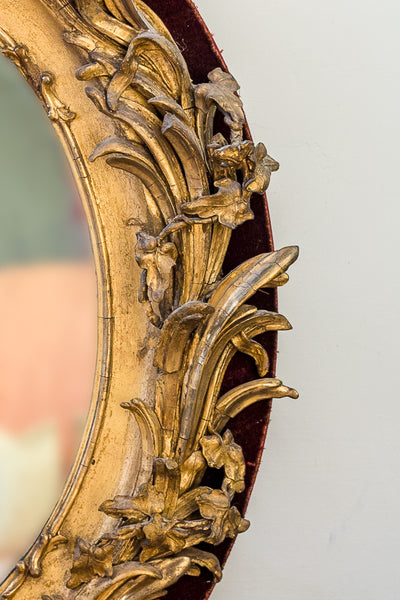 Ornate Victorian Gilt Wood Mirror