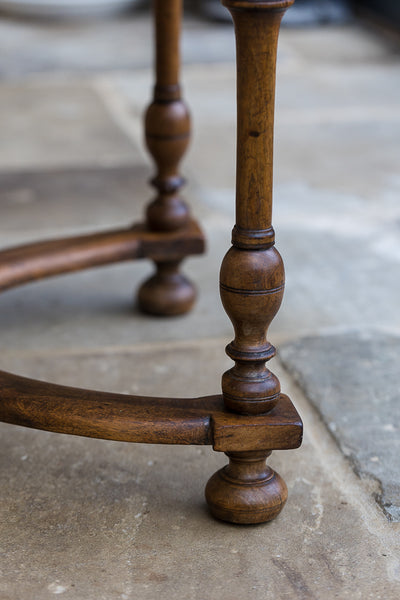 A Continental Walnut Side Table