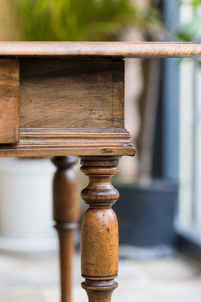 A Continental Walnut Side Table