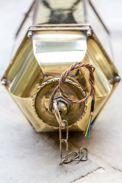 Brass Lanterns top fitting detail
