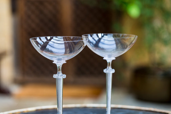 Offbeat Interiors - A Pair of Antique Cocktail Glasses