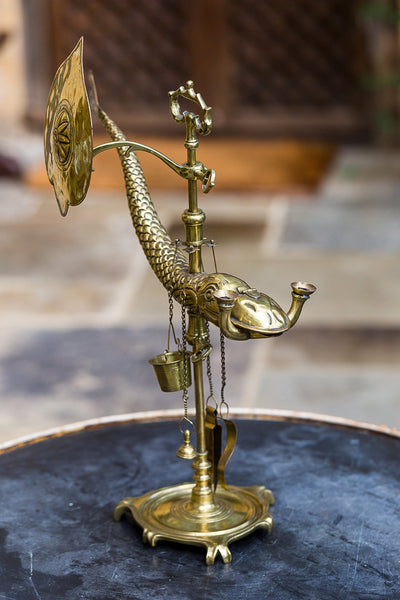 An Adjustable Brass Student Lamp