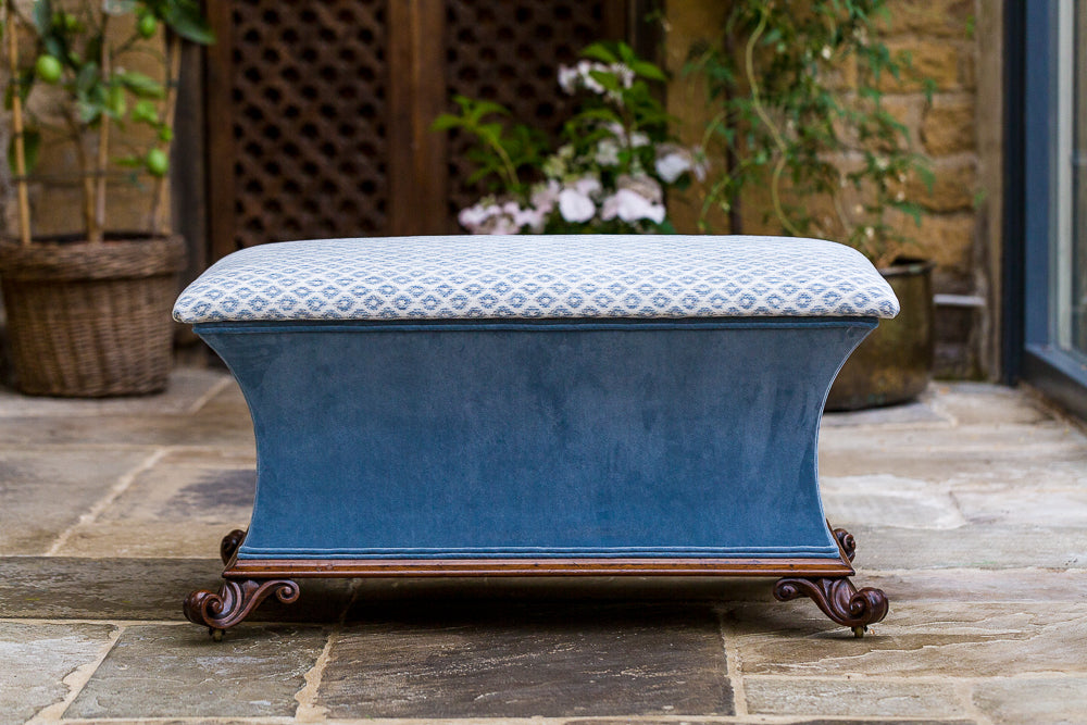 Offbeat Interiors - Early Victorian Rosewood Ottoman