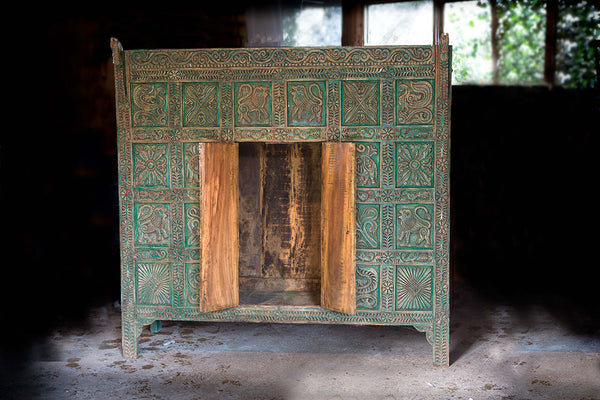 Offbeat Interiors - Antique Indian larder cupboard