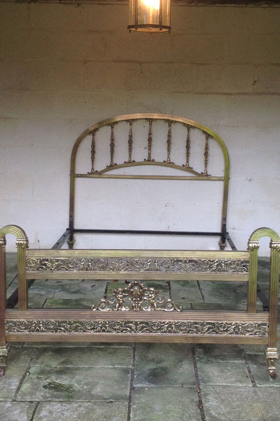 Offbeat Interiors - Early Twentieth Century French Brass Double Bed