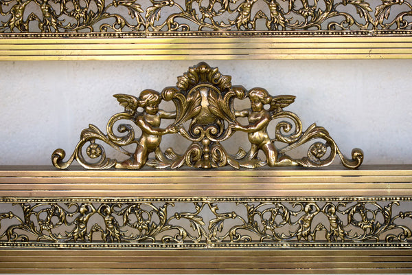 Offbeat Interiors - Early Twentieth Century French Brass Double Bed