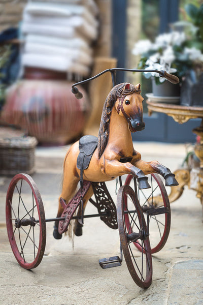 Offbeat Interiors - Victorian Child's Horse Tricycle