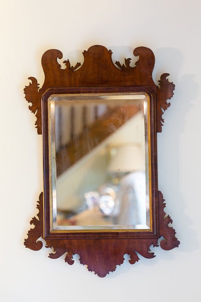 Offbeat Interiors - George II Mahogany Fret Carved Mirror