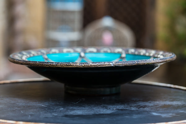 Offbeat Interiors - Moroccan Turquoise Glazed Plate