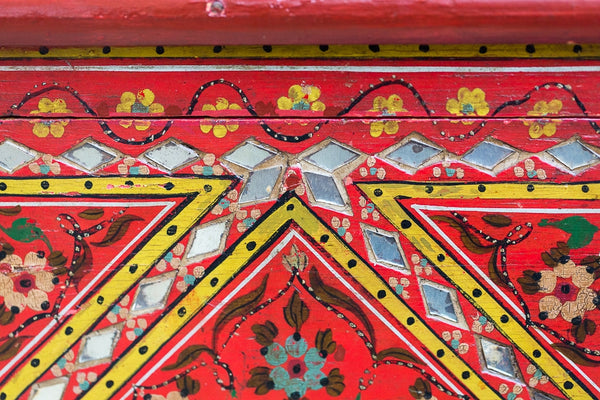 Offbeat Interiors - Indian Red Lacquered Blanket Box