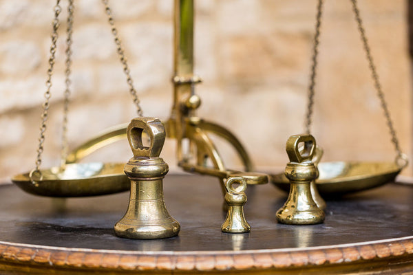 Offbeat Interiors - Victorian Brass Weighing Scales