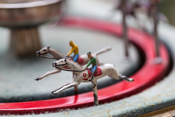 Offbeat Interiors - Antique French Horse Racing Game