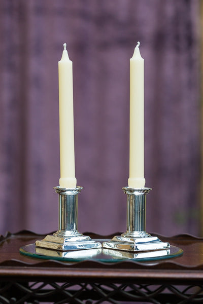 Offbeat Interiors - Victorian Silver Candle Sticks