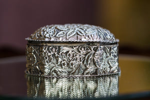 Offbeat Interiors - Victorian Silver Trinket Box