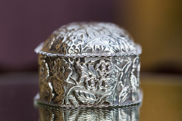 Offbeat Interiors - Victorian Silver Trinket Box
