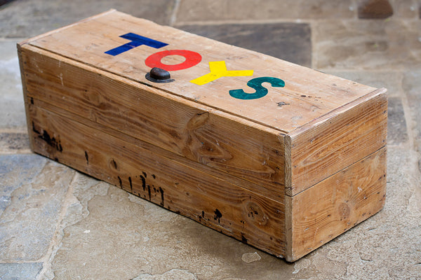 Offbeat Interiors - A mid 20th century childrens large pine toy box
