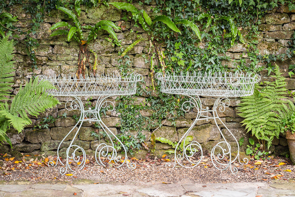 Offbeat Interiors - A Pair of Wirework Plant Stands