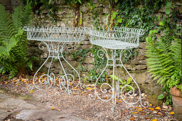 Offbeat Interiors - A Pair of Wirework Plant Stands